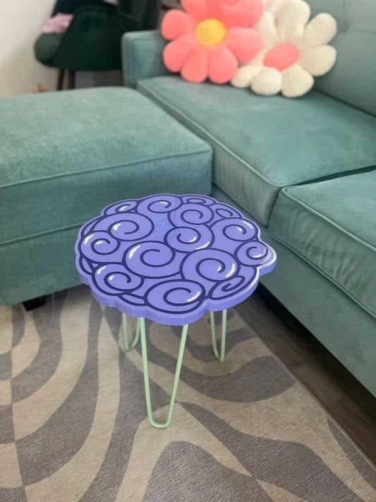 [e.g., One Piece "Luffy" Skull] Handcrafted Accent Table