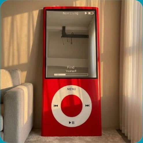 Retro Beats" Iconic Music Player Mirror /150:85cm