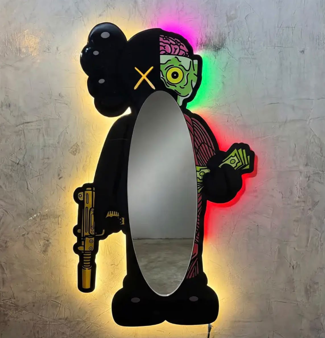 🧠💸 KAWS MONEY MIRROR 150cm/80cm💸🧠